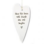 East of India Heart Decoration 'Bless This House'