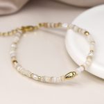 POM Cream Bead and Seed Pearl Bracelet