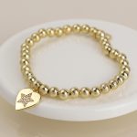 POM Golden Heart Charm Bracelet With Crystal Star