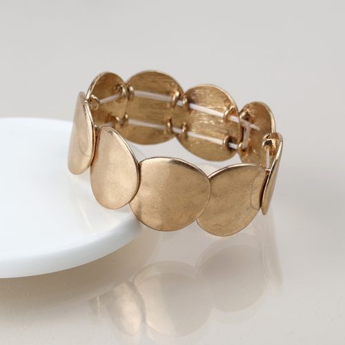 POM Golden Disc Stretch Bracelet