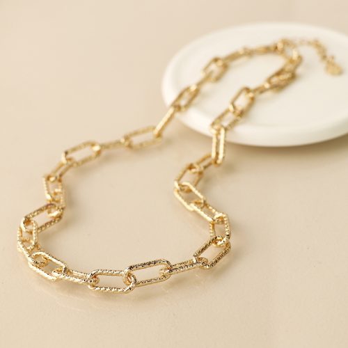 POM Golden Paperchain Link Necklace