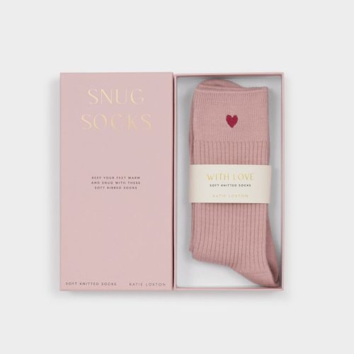 Katie Loxton Gift Boxed Socks Pink