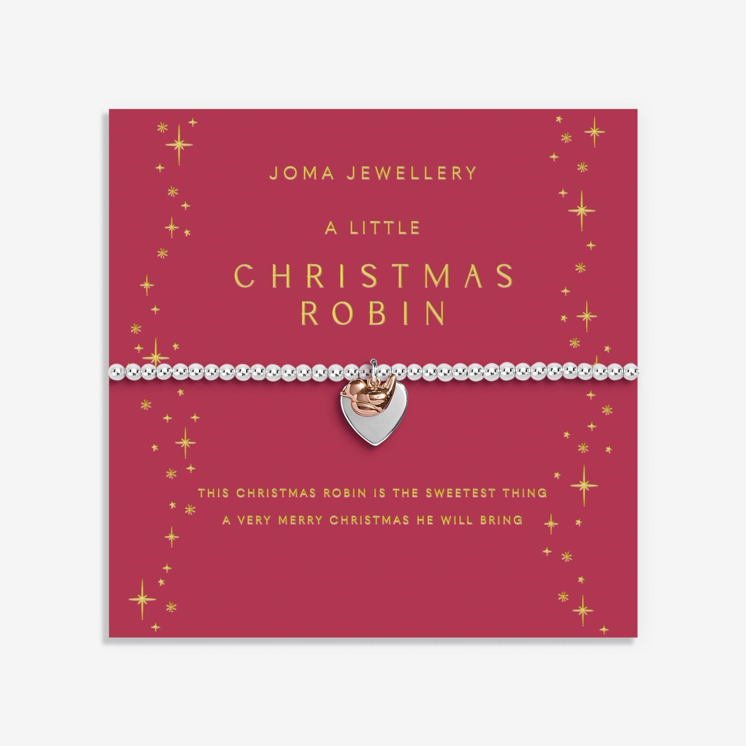 Joma Jewellery A Little Christmas Robin Bracelet
