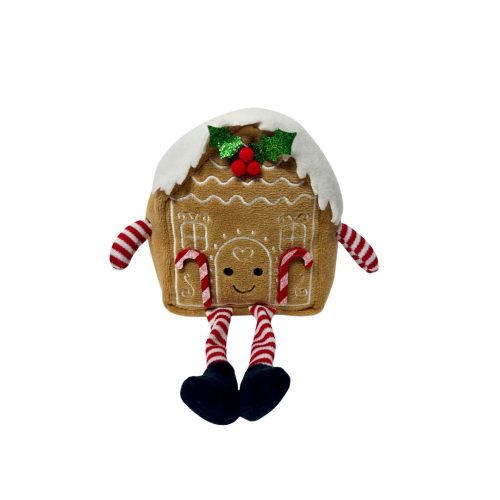 Christmas Gingerbread House Plush Decoration