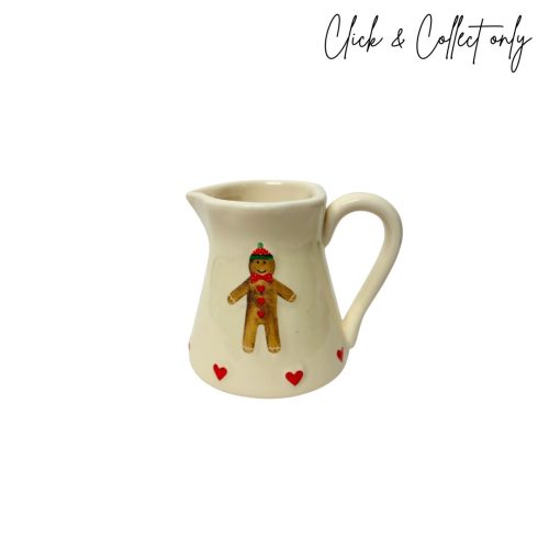 Christmas Gingerbread Man Small Milk Jug