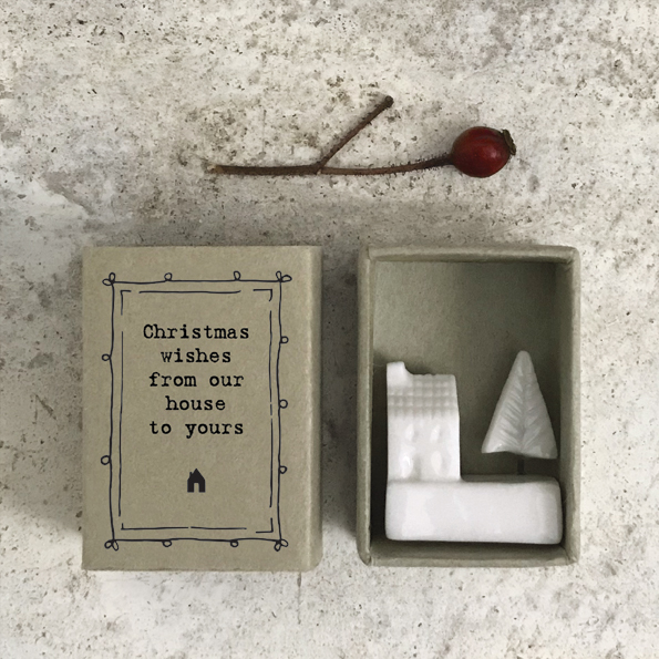 East of India Matchbox Christmas Wishes