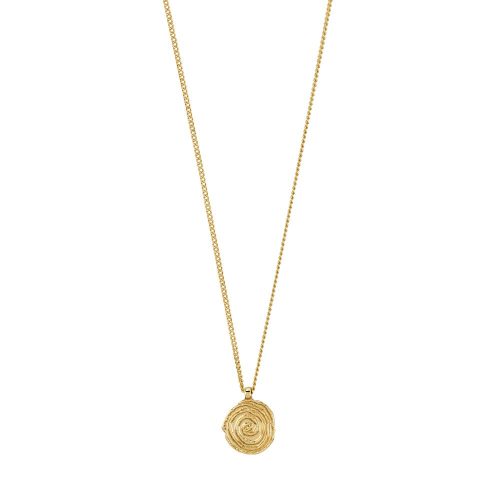 Pilgrim Air Circle Necklace Gold Plated