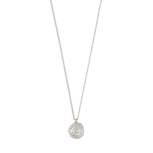 Pilgrim Air Circle Necklace Silver Plated