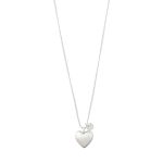Pilgrim Sophia Heart Crystal Necklace Silver