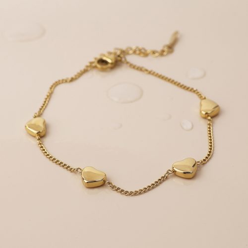 POM Waterproof Heart Station Bracelet